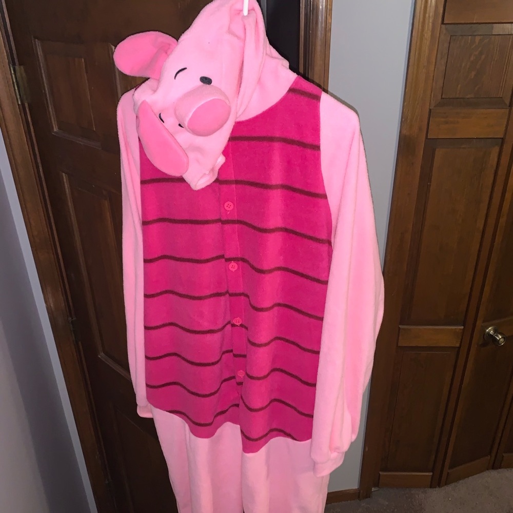 Adult size piglet onesie